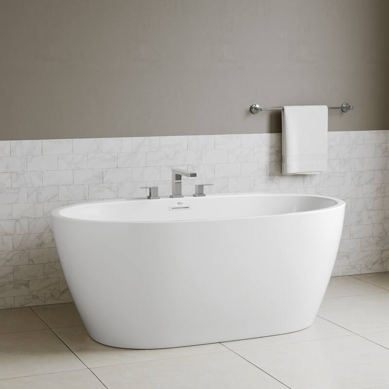 PROFLO Cornwall 59" Free Standing Acrylic Soaking Tub with Center