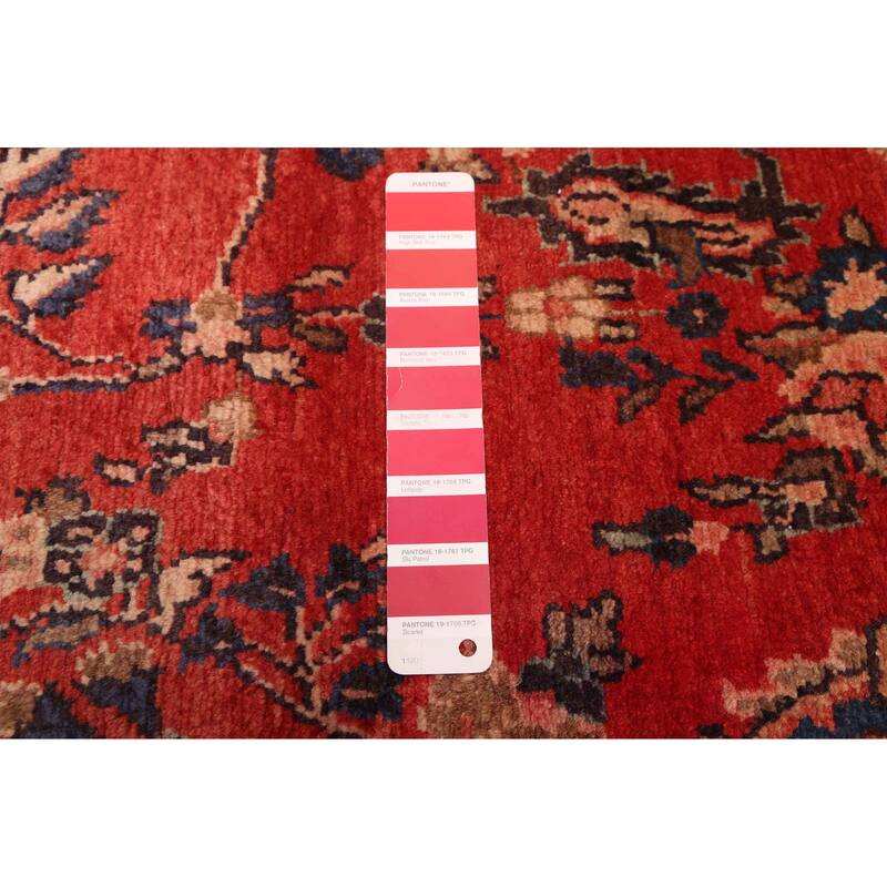 ECARPETGALLERY Hand-knotted Andelz Red Wool Rug - 3'5 x 9'4