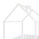 preview thumbnail 61 of 60, Kids Wood Bed, House Bed Frame with Fence-Shaped Guardrails for Teens Girls Boys, Slats are not Included
