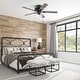 preview thumbnail 20 of 47, 52" MaCenna Indoor Traditional Farmhouse Ceiling Fan with Pull Chains, Dry-Rated