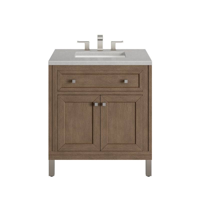 James Martin Vanities Chicago 30" Single Vanity, Whitewashed Walnut