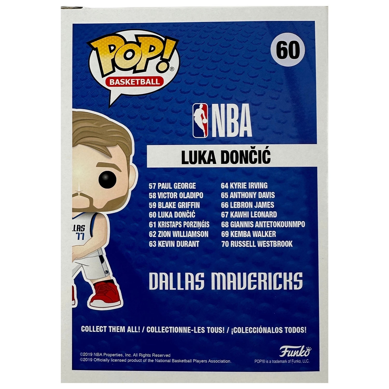 Luka Doncic Signed Dallas Mavericks Funko Pop Figure - Bed Bath