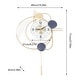 preview thumbnail 4 of 9, Big Metal Wall Clock Battery Operated 3D Silent Modern Art Clock - 28x20x2.36in