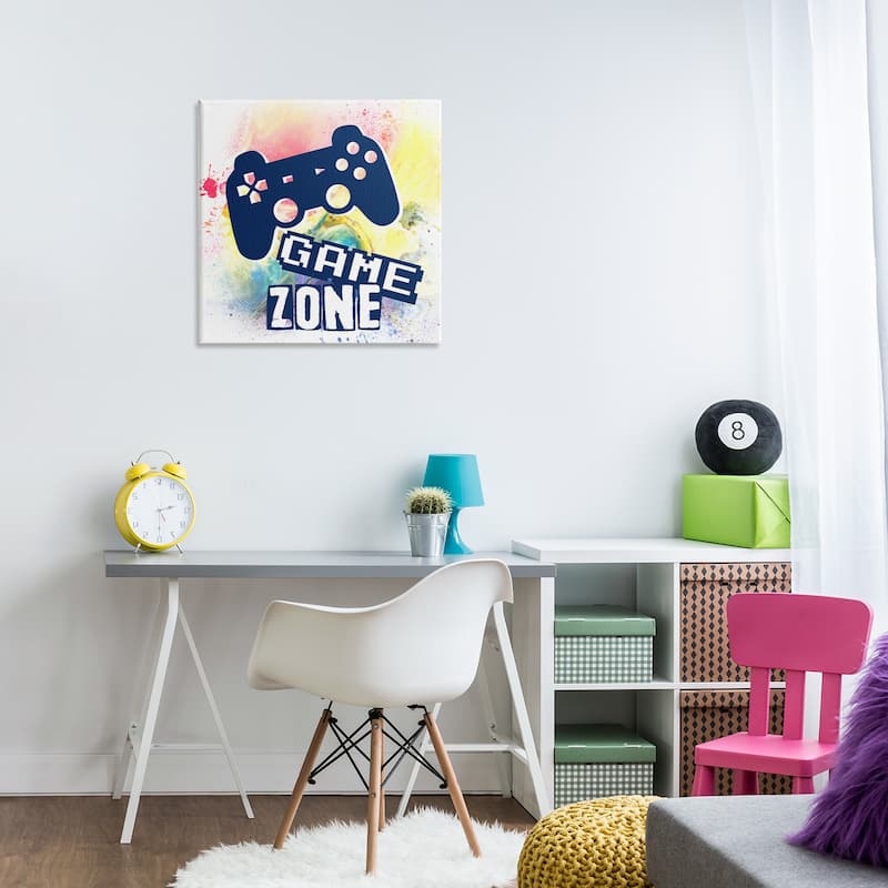 Stupell Game Zone on Modern Splatter Canvas Wall Art Design By Marcus Prime