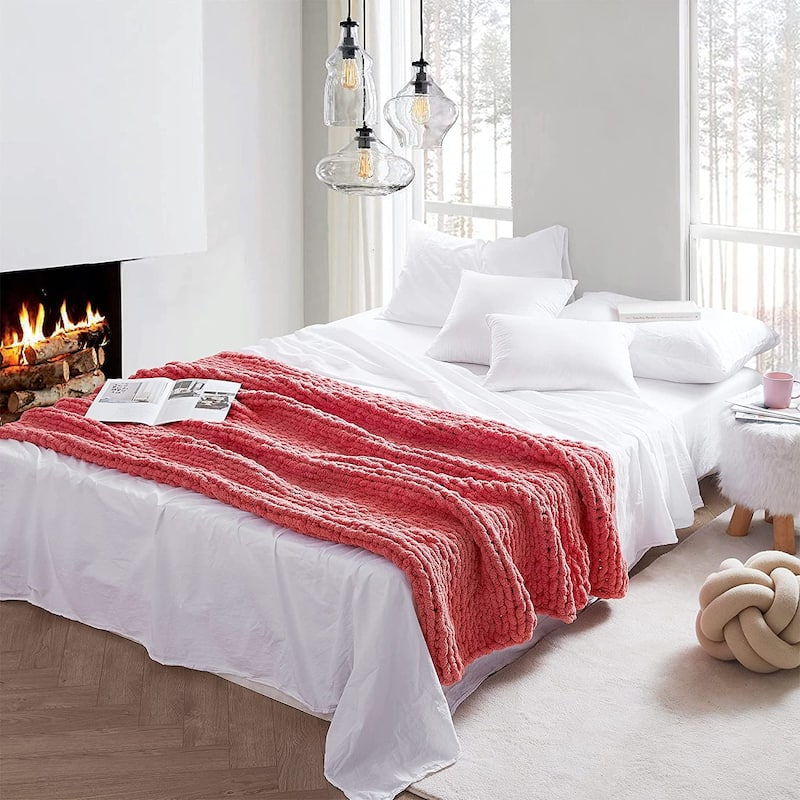 Cozy Potato® Chenille Chunky Knit Throw Blanket