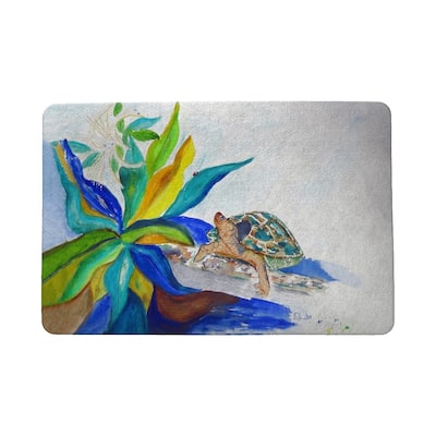 Turtle & Lily Door Mat 18"x26" - 18x26