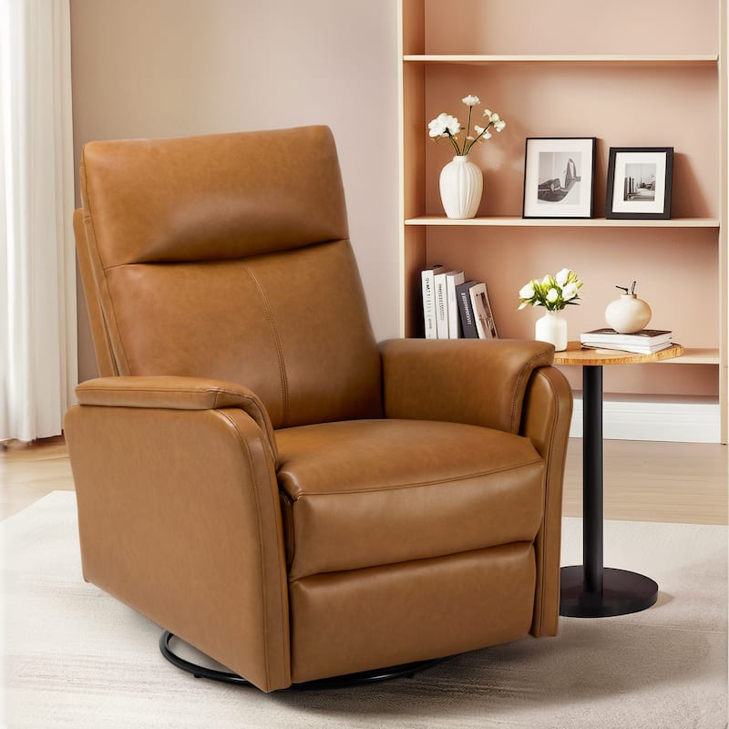 Fabric Recliner Sofa Chair Swivel Rocking Footrest-Single Seat for Living Room