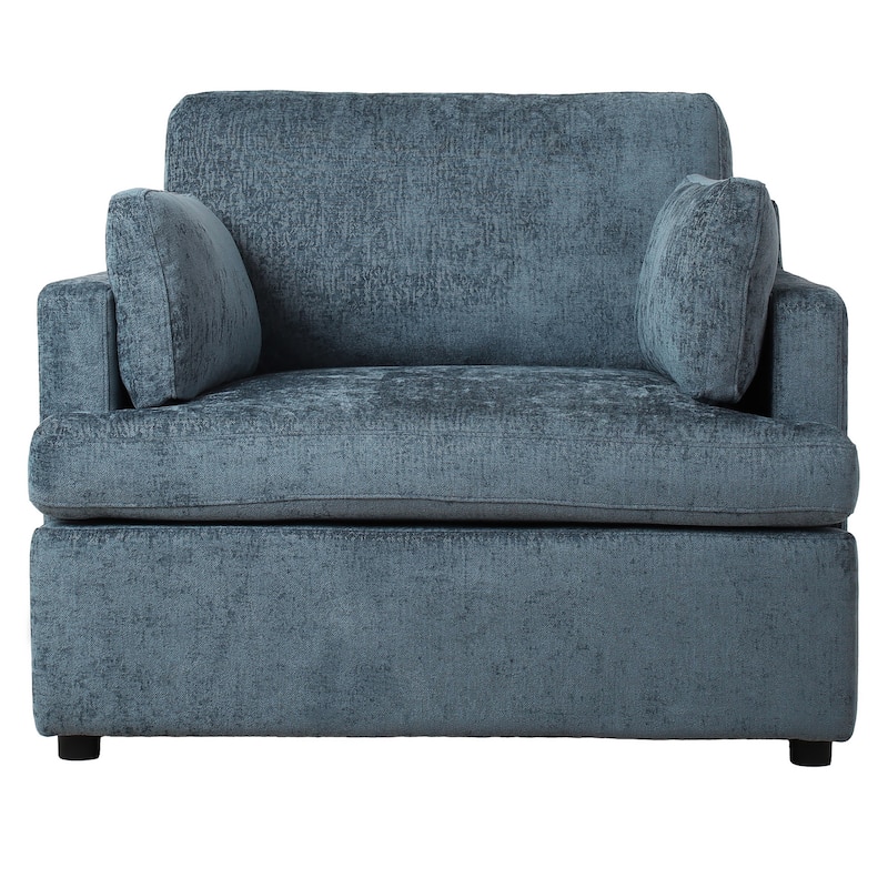 Naro Modern Fabric Accent Chair with Removable Cushion by Christopher Knight Home