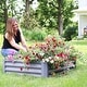 preview thumbnail 6 of 13, Sunnydaze Powder-Coated Steel Raised Garden Bed - 47-Inch Rectangle