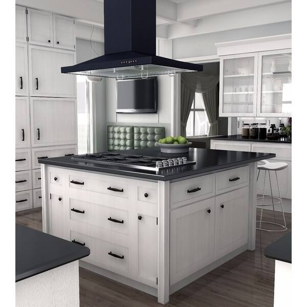 Zline 30 In Designer Series Oil Rubbed Bronze Island Mount Range Hood 8gl2bi 30 Overstock 20688578