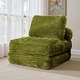 preview thumbnail 1 of 6, OVIOS Corduroy & Plush Foldable ​Sleeper Sofa Green-Plush
