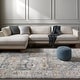 preview thumbnail 1 of 17, Livabliss Beckham Vintage Medallion Area Rug Dark Gray - 2' 7" x 7' 3"