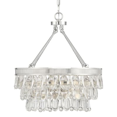 Savoy House Windham 4 Light 20" Wide Crystal Chandelier