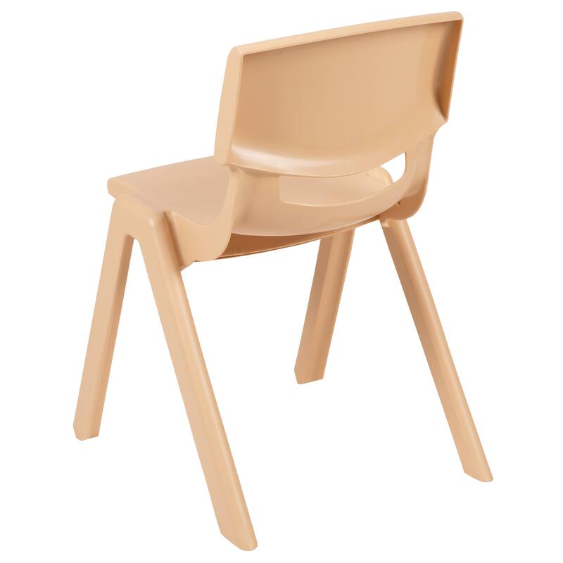 2 Pack Plastic Stack School Chair with 13.25"H Seat, K-2 School Chair