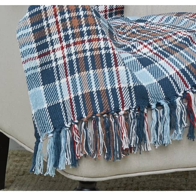 Lawson Lake Plaid 50" x 60" Cotton Throw Blanket