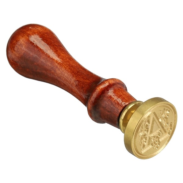 Letter Wax Seal Stamp Wooden Handle Removable Brass Head Classic Bed