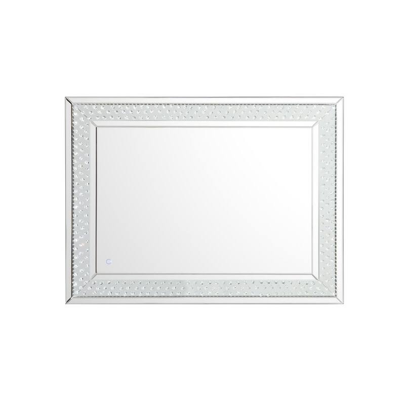 River LED Crystal Mirror - Clear