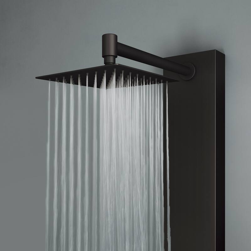 VIGO Rector 55" H x 6" W 2-Jet Retro Shower Panel with Square Shower Head