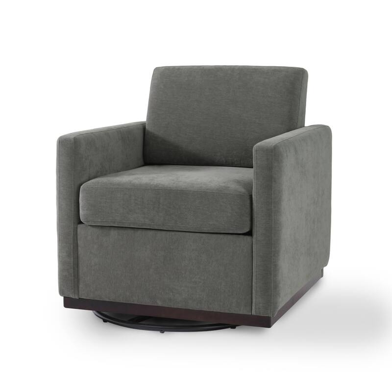 Modern Upholstered Swivel Accent Armchair Set of 2