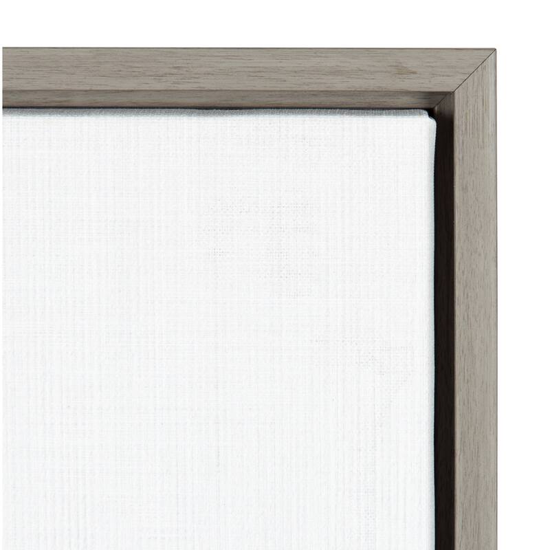 Sylvie Baby Duck Animal Print Portrait Framed Canvas Art, Gray 18 x 24