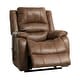 preview thumbnail 7 of 11, Signature Design by Ashley Yandel Brown Power Lift Recliner