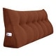 preview thumbnail 120 of 182, WOWMAX Large Reading Wedge Headboard Pillow for Bed Rest Back Support