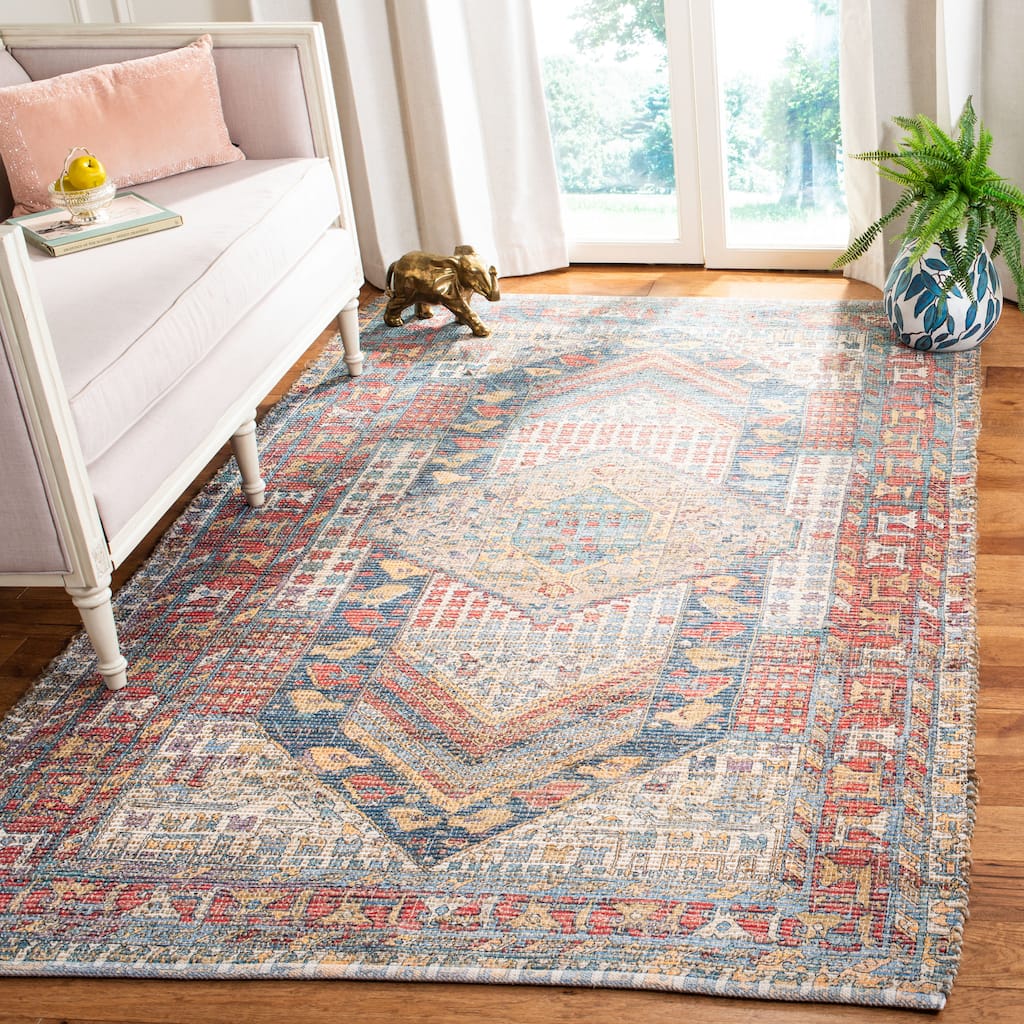 SAFAVIEH Handmade Saffron Brianda Modern Tribal Cotton Rug