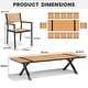 preview thumbnail 2 of 36, 11/13-Piece Outdoor All-Weather Patio Dining Set Aluminum Rectangular Table with Umbrella Hole and Stackable Chairs