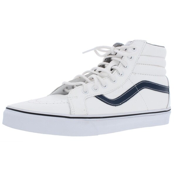 vans sk8 hi white leather mens