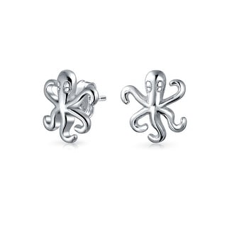 USA Seller Small Plumeria Stud Earrings Sterling Silver 925 Best Price Jewelry