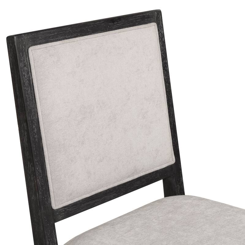 Furniture of America Durem Modern Solid Wood Padded Side Chairs (Set of 2)