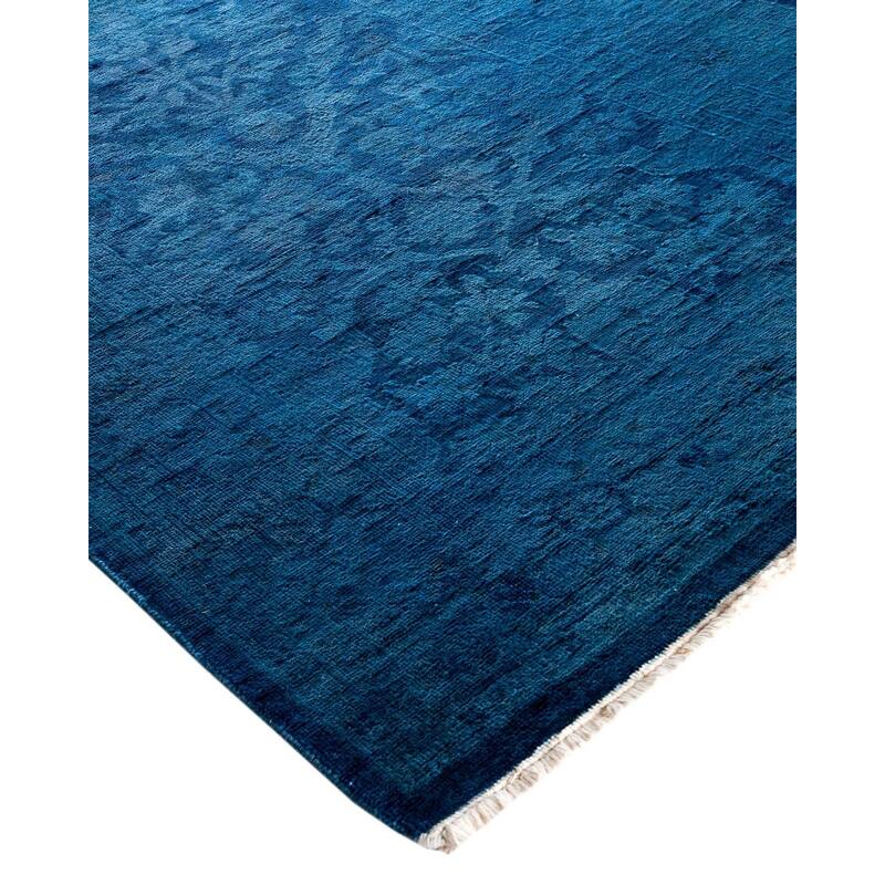 Vibrance, One-of-a-Kind Hand-Knotted Runner Rug - Purple, 2' 7" x 20' 3" - 2' 7" x 20' 3"