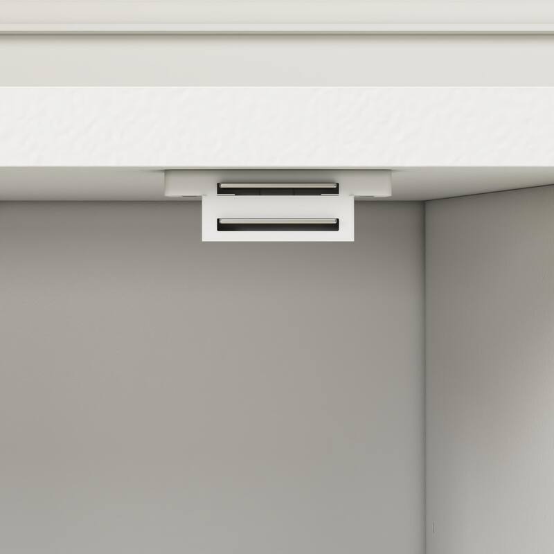 White Buffet Cabinet with Storage, 55" Kitchen Sideboard Buffet with Drawers & 4 Doors, Modern Coffee Bar Cabinet Credenza