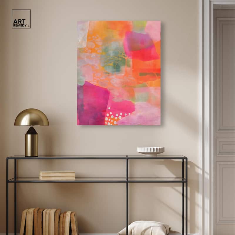 Garnet Gleam II Canvas by Art Remedy, Gallery Wrapped