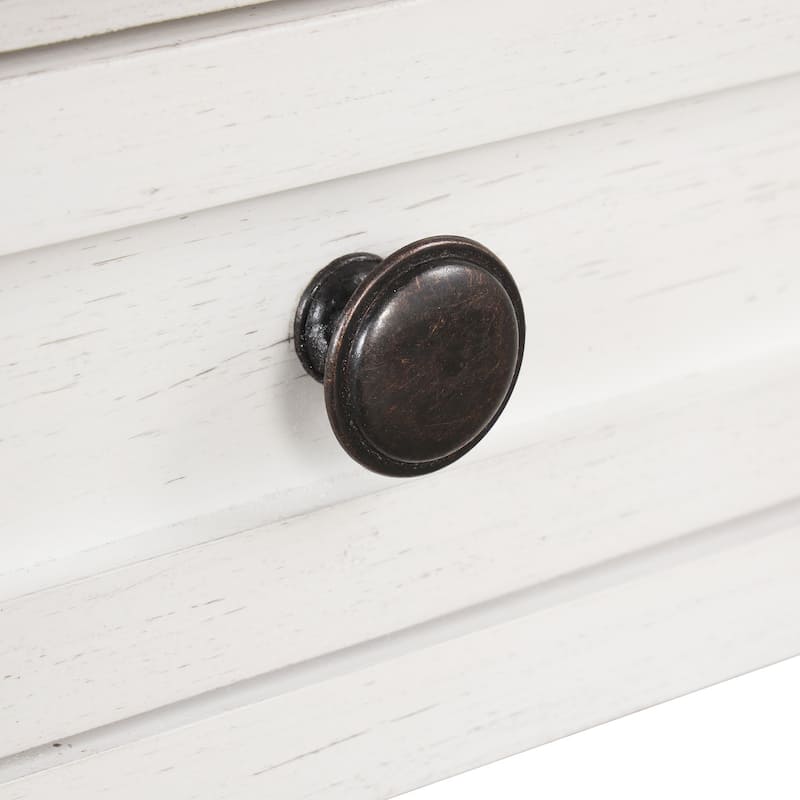 36'' Vintage Entryway Table with 4 Drawers and 1 Storage Shelf