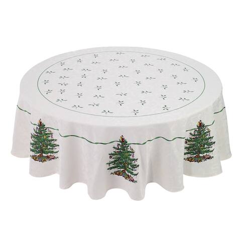 Spode Tree Green 70" Round Tablecloth