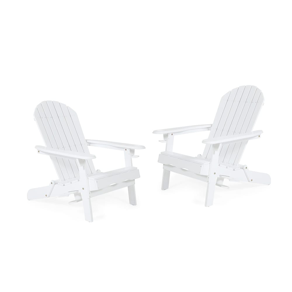 Bellwood Outdoor Acacia Wood Folding Adirondack Chairs (Set of 2) by Christopher Knight Home