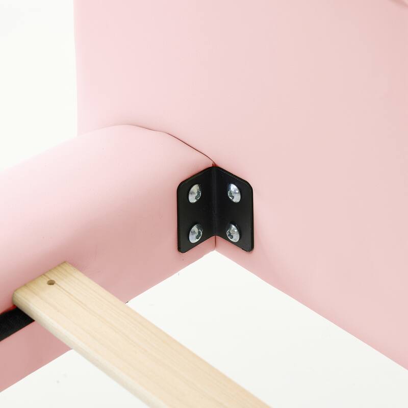 Upholstered Floating Bed Frame with LED Lights, Platform Bed