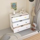 preview thumbnail 7 of 18, 3-Drawer Kids Dresser and Nightstand: Multi-Purpose Storage Cabinet for Nursery, Toddler Room, Bedroom, and Living Room