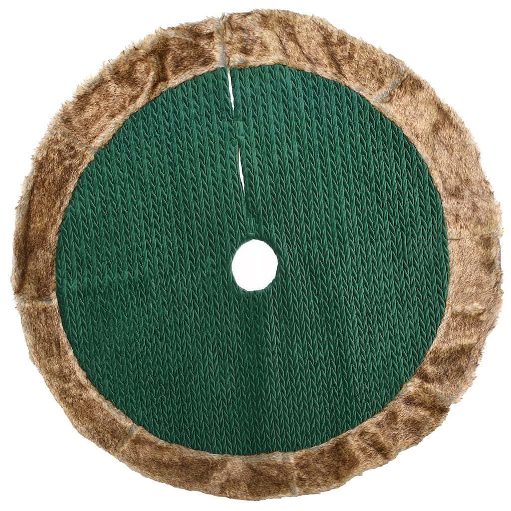 National Tree Company 52 in. Rural Homestead Collection Quilted Tree Skirt - 52 in