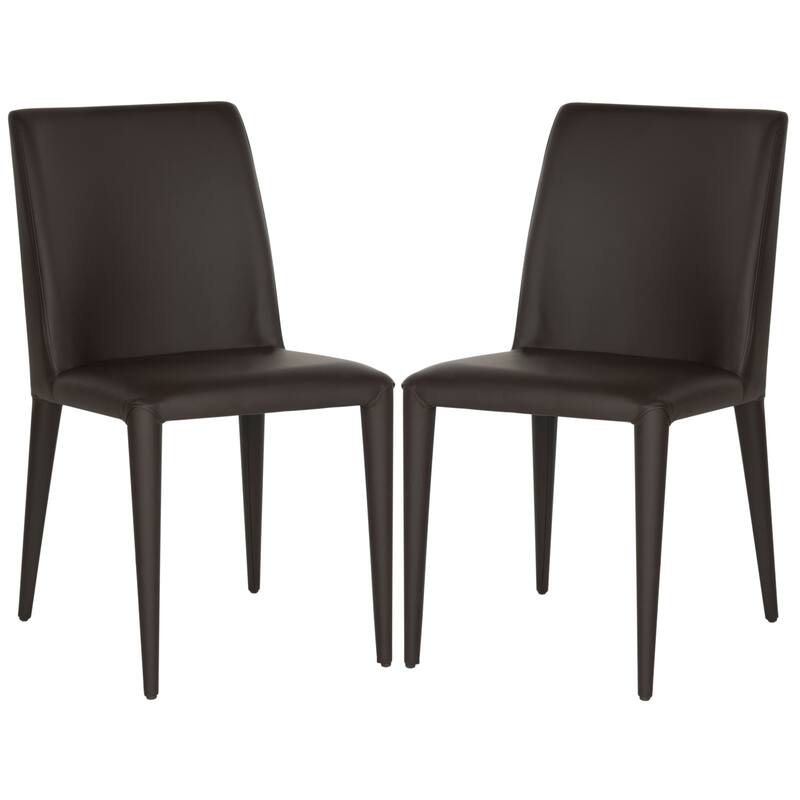 SAFAVIEH Shirlee Mid-Century Dining White Dining Chair (Set of 2) - 22.5" x 17.4" x 33.5" - 23Wx17Dx34H
