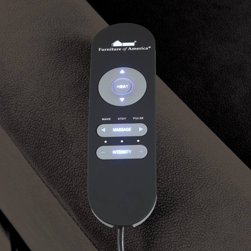 Furniture of America Denn Power Lift Assist Recliner with Massage, Heating and USB Port