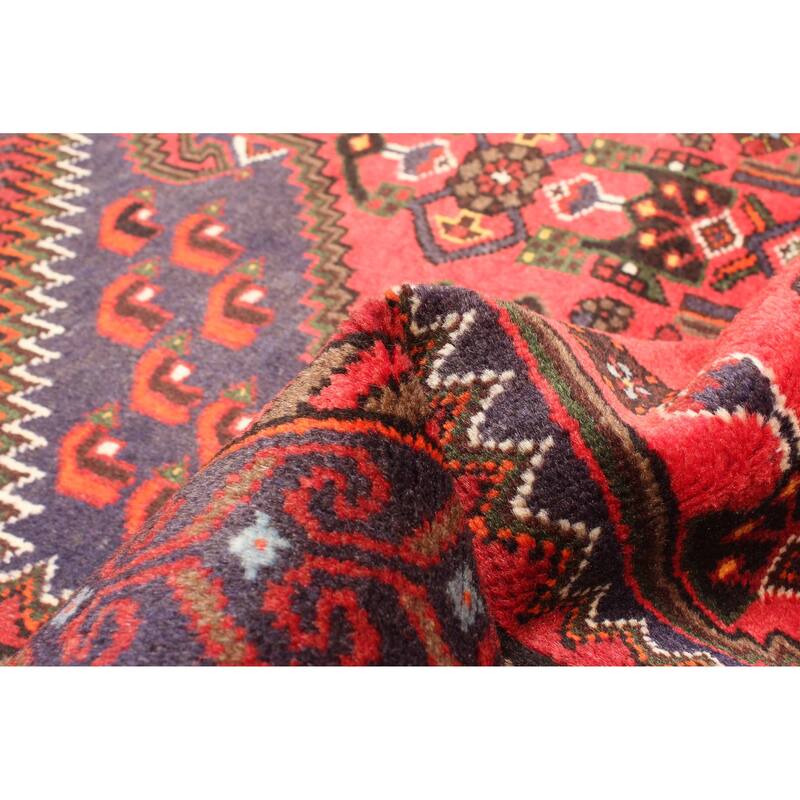 ECARPETGALLERY Hand-knotted Andelz Red Wool Rug - 4'2 x 6'7