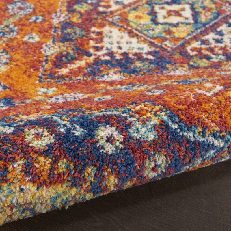 Juboc Power Loomed Geometric Modern Low Pile Area Rug By HomeRoots - 87' X '63' X '0.25