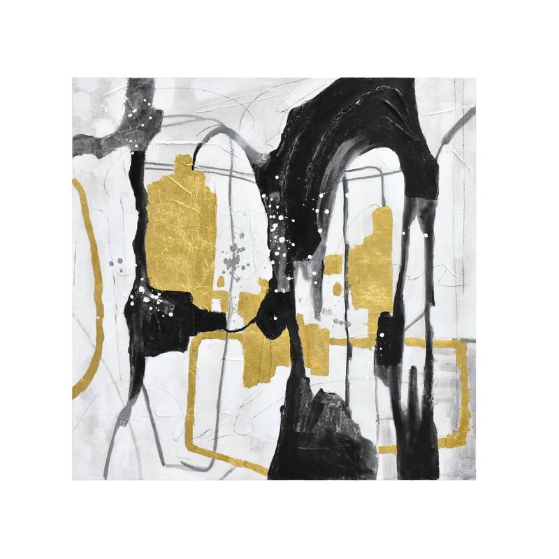 Holy Cow 3D Paint and Leaf on Canvas Wall Art