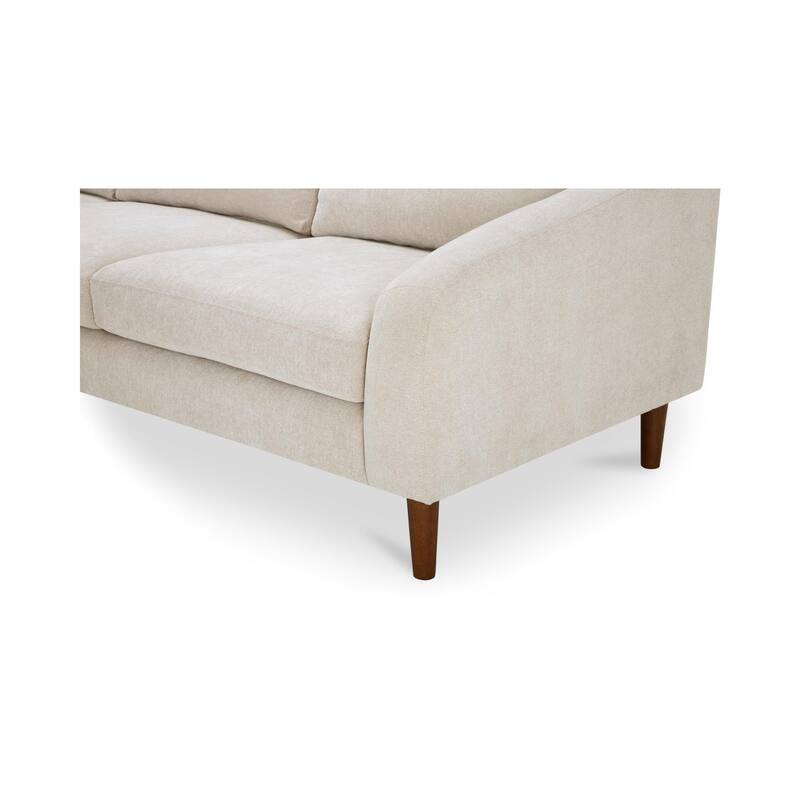 NADAAL STUDIOS Drew, Sectional with Reversible Chaise, Dark Brown - 98 X 59.2 X 33.5