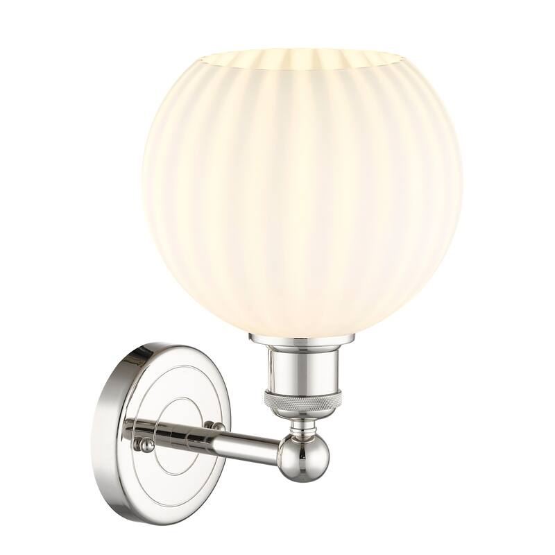 Innovations Lighting 616-1W 12 8 White Venetian Sconce White Venetian