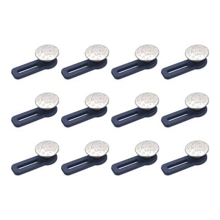 Button Extenders, 12pcs - Waist Extenders for Pants for Women and Men(Silver)  - Silver - Bed Bath & Beyond - 37559221