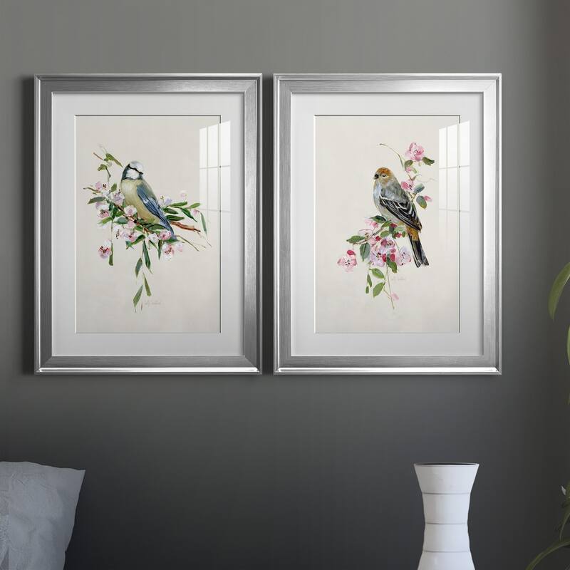 Spring Song Blue Bird Premium Framed Print - Ready to Hang