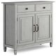 preview thumbnail 28 of 92, WYNDENHALL Hampshire 40" Wide Solid Wood Traditional Entryway Storage Cabinet - 40"w x 15"d x 36" h